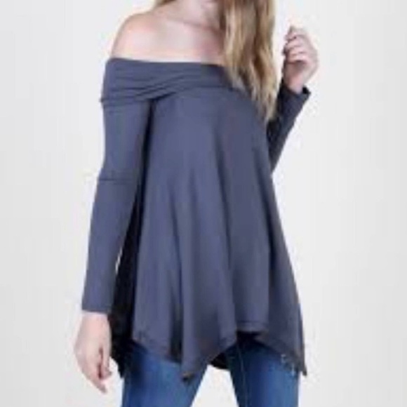 NWT Altar'd State Off The Shoulder Long Sleeve Top - Picture 7 of 9